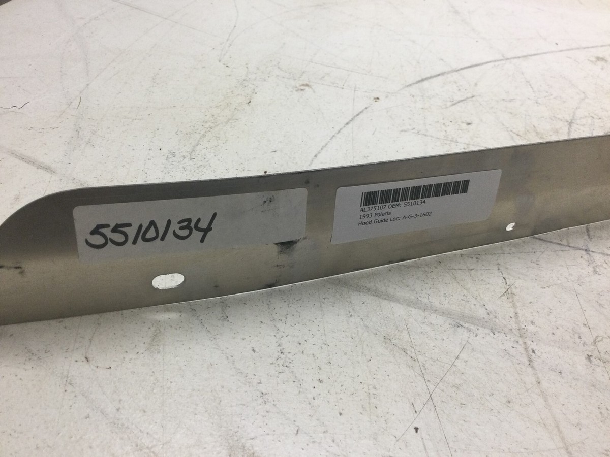 Polaris NOS Right RH Hood Guide Metal 1988-1998 XCR XLT RXL Ultra