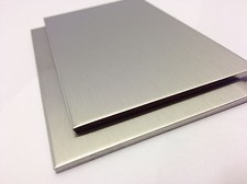 Edelstahl Blech 1mm 1,5mm 2mm K240 Geschliffen 1.4301 mit Schutzfolie