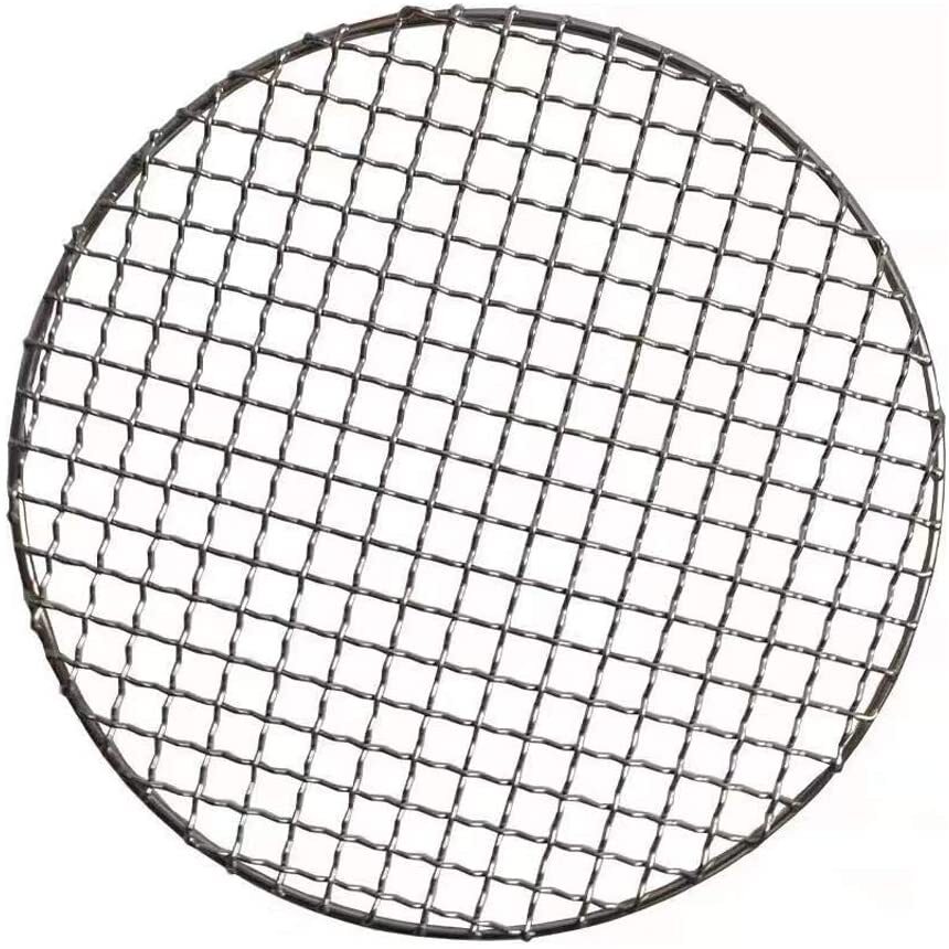 Steel Mesh Rack 16 Inch Round Barbecue Grill Net Stainless Steel Mesh Rack Grid Grate ...
