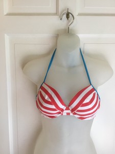 old navy red white and blue swimsuit