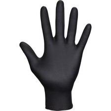 SAS Safety 7 Mil Raven Powder-Free, Non-Latex Disposable Safety Gloves,