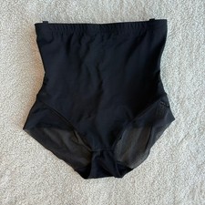 Honeylove SuperPower Brief Black High Waisted Shapewear Mesh Panels XL