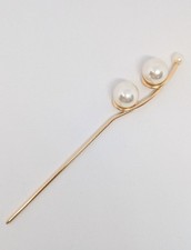 Pearl hairpin gold