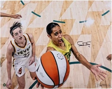 Skylar Diggins-Smith Seattle Storm Signed 16x20 Layup vs. Indiana Fever Photo