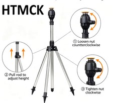 HTMCK Adjustable Stainless Steel Telescopic Mount with 360 Rotating Head