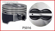 040 Bore Flat Top Coated Skirt Pistons Set For 1967-1990 Chevy Sbc 350 5.7