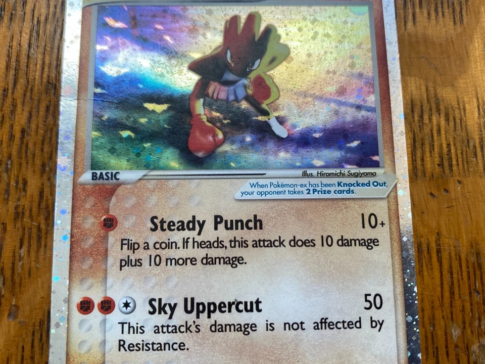 Pokémon TCG Hitmonchan ex 98/109 Ruby and Sapphire Holo MP - Image 3 of 4