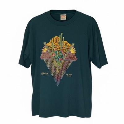 Vintage Oneita Ethel M Chocolates Las Vegas Nevada Single Stitch Graphic Tee L