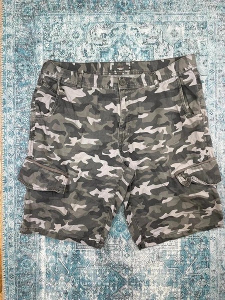Cargo Shorts grau Camouflage
