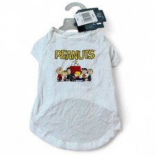 Peanuts Dog Shirt Size Large NWT Snoopy Charlie Brown Gift Classic White