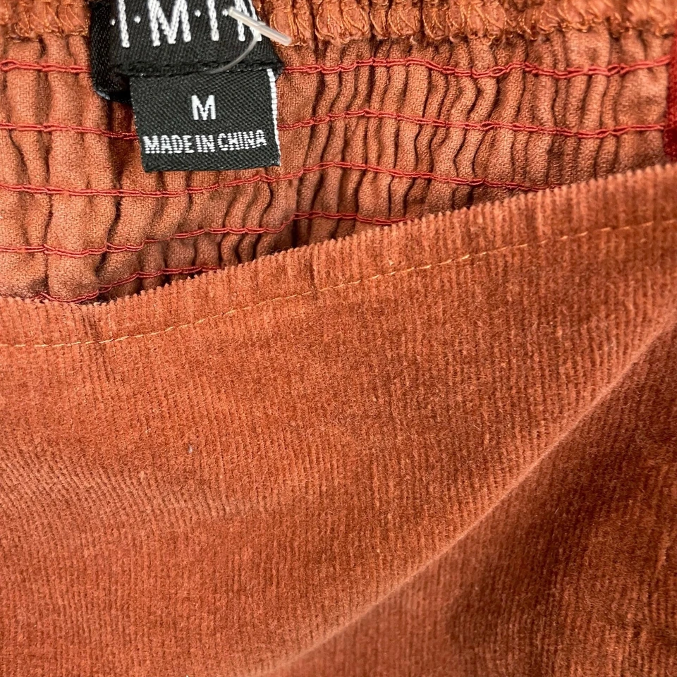 Y2K 90s Mujer Top Talla S Arnés Pana Boho Festival Hippie Capricho Corsé Foto 3 de 4