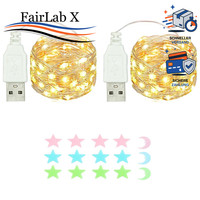 LED Lichterkette 50LED 5M USB Wasserdicht Warmweiß FüR Innen AußEn Hochzeit