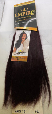 Sensationnel Empire 100% Human Hair Yaki 12'' Color: 99J