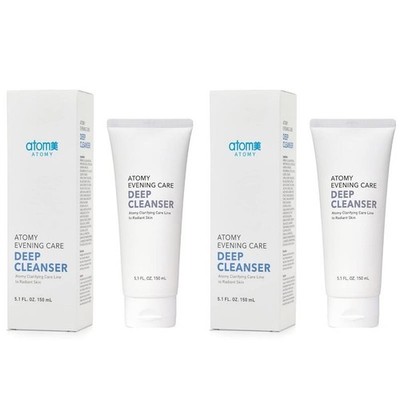 ATOMY Evening Care Deep Cleanser - 150Ml X 2 Pack, Facial Foam, Face Wash