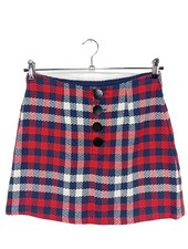 STRADIVARIUS Gonna lavorata a maglia Donna Gonna Taglia IT 44 rosso-blu-bianco