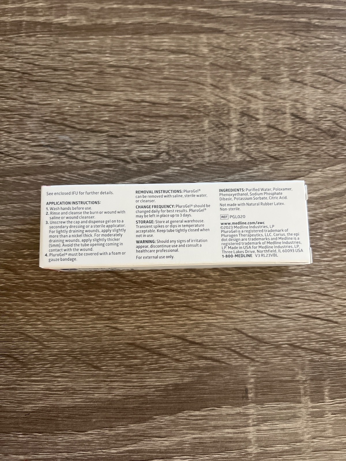 Medline PluroGel Burn and Wound Dressing Corius Tissue Regeneration .70oz 