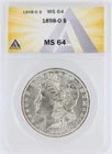 1898-O  Morgan Dollar ANACS MS64 New Orleans Minted Silver Dollar No Reserve