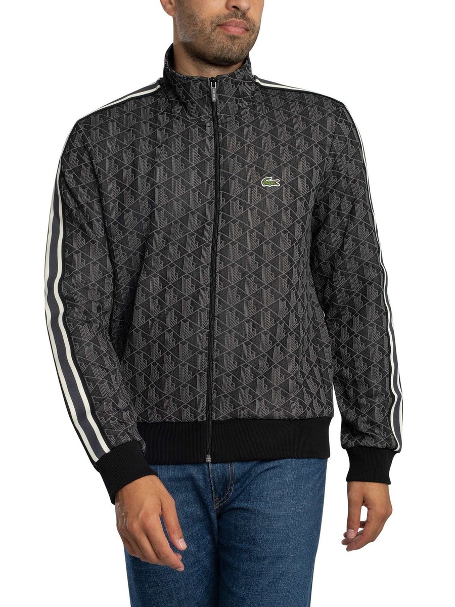 Lacoste Men's Paris Zip-Up Jacquard Track Jacket, Black | eBay