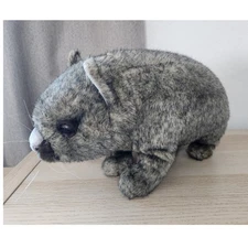 Vintage Hansa Wombat Plush Stuffed Animal Collectible Zoo Toy 14" Realistic 