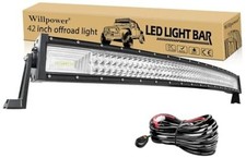 Curved LED Light Bar 42 inch 540W Spot Flood Combo Triple Curved-42 inch 540W