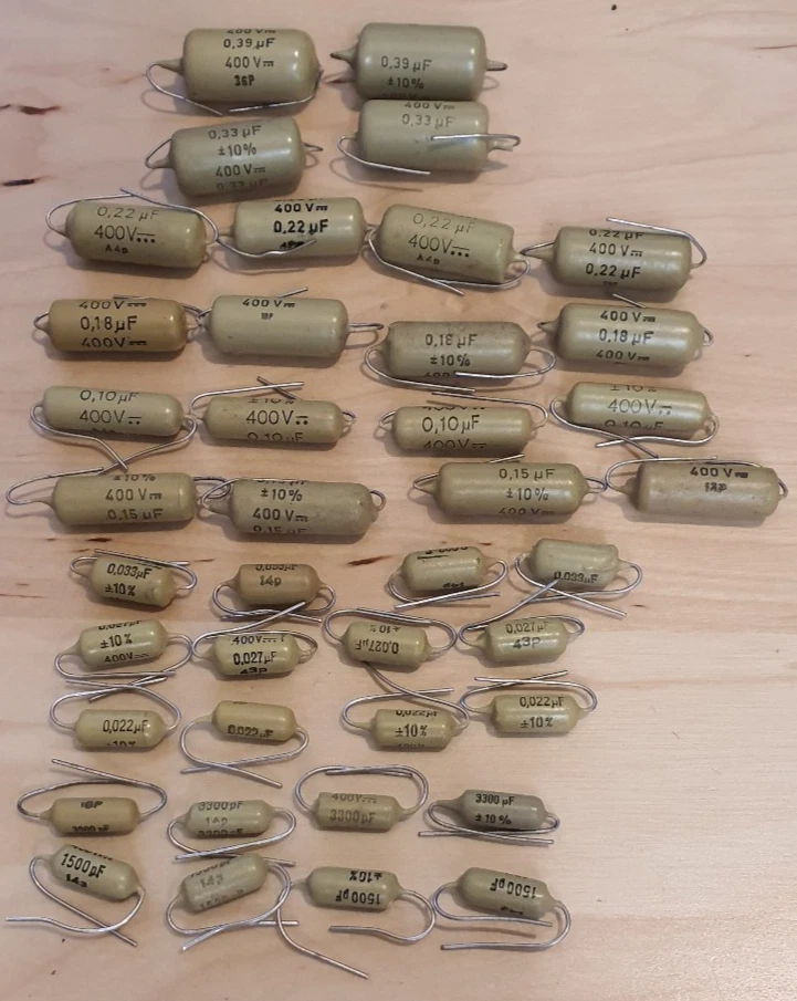 Mustard Kondensatorn 400-V - sie bieten auf 40 Stück - alter lagerbestand