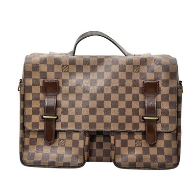 LOUIS VUITTONダミエ ブロードウェイ ショルダー L32 Louis Vuitton Broadway Shoulder Bag Brown Leather for sale