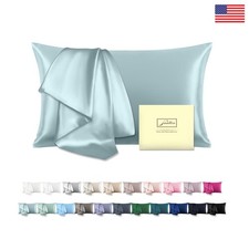 Mulberry Silk Pillowcase for Hair  Skin Cooling Hidden Zipper Soft Luxury