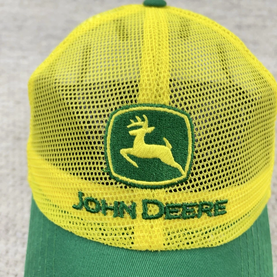 Gorra John Deere SnapBack malla completa amarillo verde granja tractor K productos adulto Foto 2 de 4