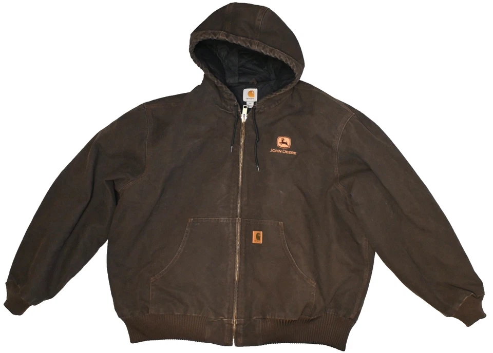 Vintage Carhartt J130 DKB Sandstone Duck Active Jan JOHN DEERE  2XL XXL - Bild 1 von 4