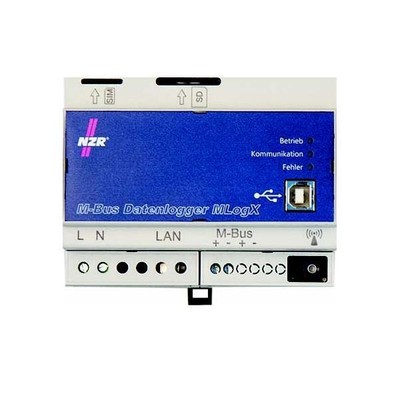 NZR M-BUS-Datenlogger 50 M-BUS-Geräte IP40 grau 4750 Kunststoff