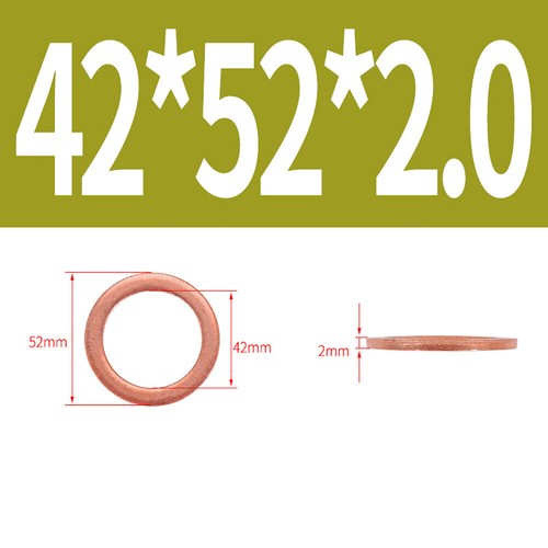 Copper Sealing Washers Metric M3 M4 M5 M6 M8 M10 M12 M14-M60 Flat Seal Washer - Picture 95 of 99