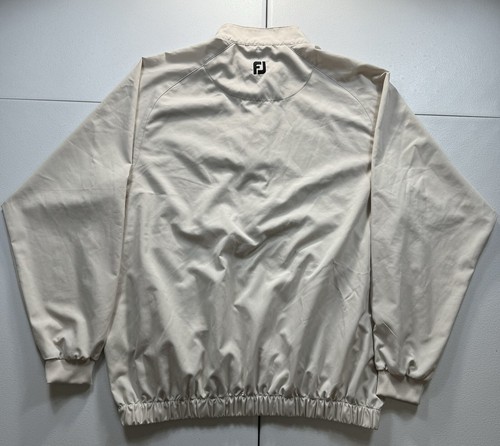 FootJoy Sport Windshirt Mens XL Beige Westmoor 1/2 Zip Pullover Jacket Golf - Picture 7 of 9
