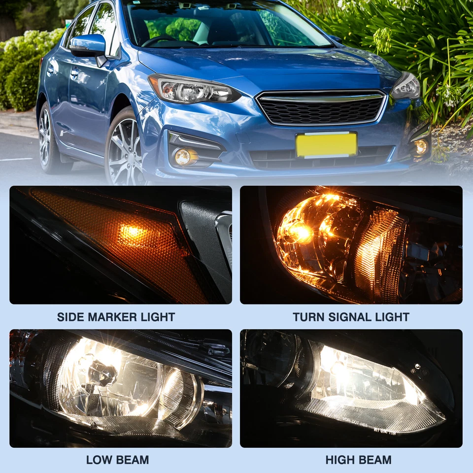 For 2017-2022 Subaru Impreza Crosstrek Halogen Headlight RH Passenger Side 17-22 - Image 2 of 4