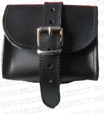 Porta telepass moto pelle Harley Davidson chopper custom BMW moto guzzi Bobber