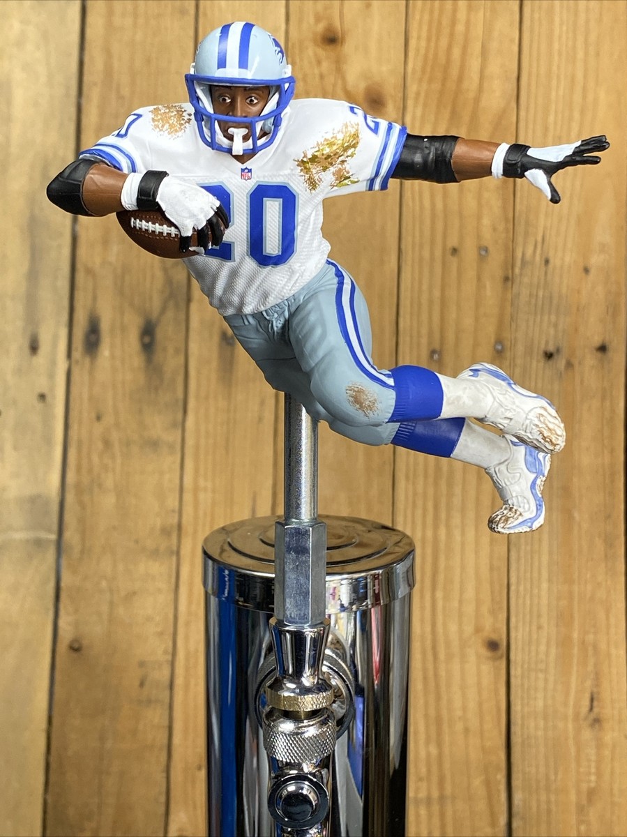 Detroit Lions Barry Sanders Beer Keg Tap Handle NFL Football