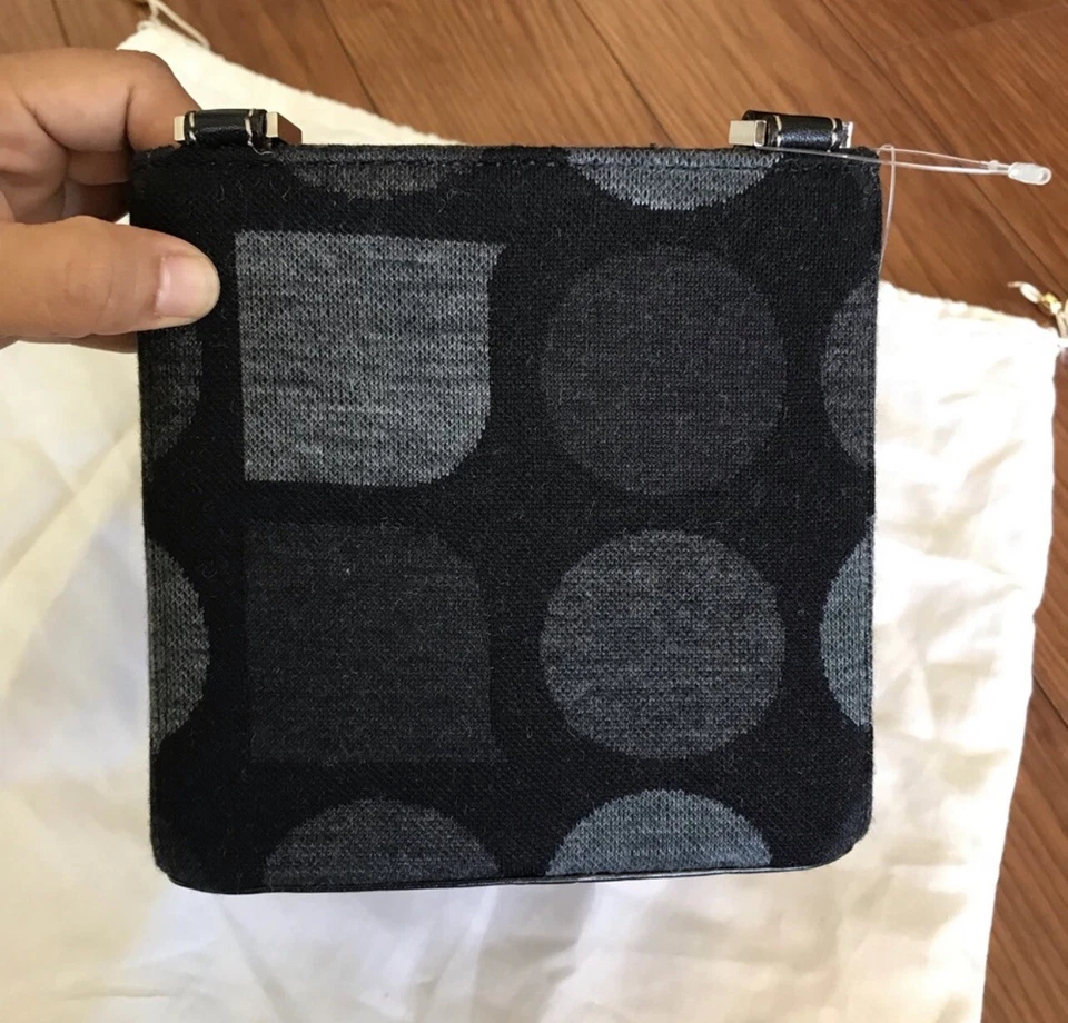 Bolso Cartera Kate Spade Dream Box Negro y Gris *RARO* Foto 3 de 4