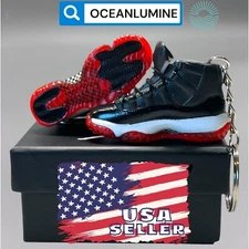 Best Quality Jordan 3D Mini Sneaker Keychain, Shoe Box, Display Box Option