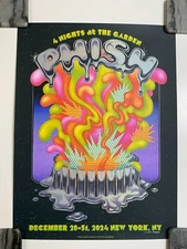 Phish Poster NYE 2024 Madison Square Garden New York, NY MSG Signed