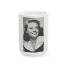 Dorothy Malone #68 (Vintage Female Icon) White Coffee Mug