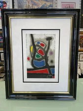 Joan Miro " Oiseau Solaire ...... " Original Color Lithograph Hand Signed COA