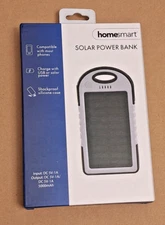 Homesmart 5000mAh USB Portable Solar Power Bank Charger