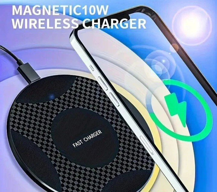 Y9 (Cell Phone)-(Wireless Charger)-(Black)-(For IPhone and Samsung Galaxy)-$20 Foto 2 de 4