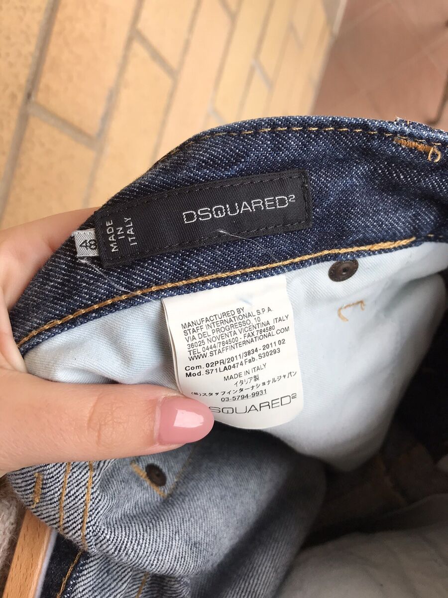 Extremely Rare Dsquared2 Jeans Denim Italy Made Size 48 Rp Extremely Rare Dsquared2 Jeans Denim Italy Made Size 48 Rp