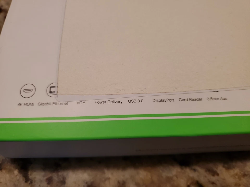 USB C Docking Station with 100W PD HDMI/DP VGA Ethernet Card Reader Aux Adapter - Image 2 of 4