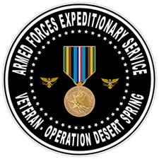 Armed Forces Expeditionary Service Veteran Bumper Sticker Vinyl Decal 5"