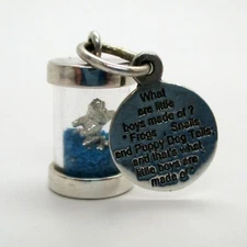 Sterling Silver LITTLE BOYS ARE MADE OF Charm BABY SHOWER Gender Reveal GIFT