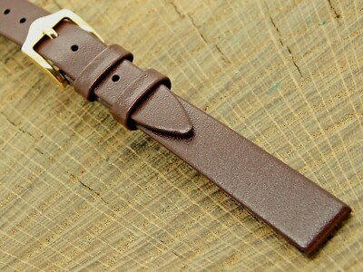 Vintage Hirsch 12mm Diamond Calf with Gold Tone Buckle NOS Unused Watch Band