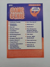 Game Genie Update Book Vol. 2 No. 1 NES Cheat Codes Vintage 1990's Galoob