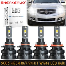 For Cadillac SRX 2010-2016 Combo 9005 H11 LED Headlights Bulbs High Low Beam Z8