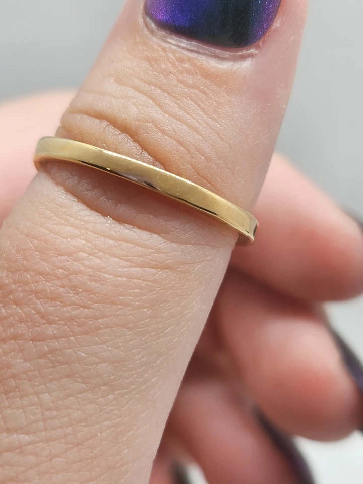 Anillo de cóctel de oro ónix genuino HGE 18K, talla 9 Foto 4 de 4
